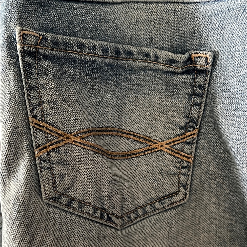 Abercrombie Kids Light Blue Denim Overalls - Picture 5 of 6